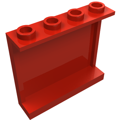 Part 60581 - Panel 1 x 4 x 3 with Side Supports - Hollow Studs - De BrickPlaats