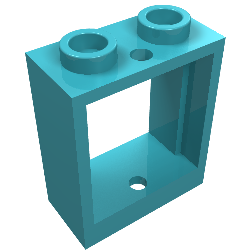 Part 60592 - Window 1 x 2 x 2 Flat Front - De BrickPlaats