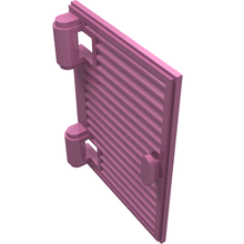 Part 60800a - Shutter for Window 1 x 2 x 3 with Hinges and Handle - De BrickPlaats