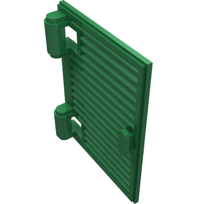 Part 60800a - Shutter for Window 1 x 2 x 3 with Hinges and Handle - De BrickPlaats