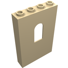Part 60808 - Panel 1 x 4 x 5 Wall with Window - De BrickPlaats