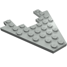 Part 6104 - Wedge, Plate 8 x 8 with 3 x 4 Cutout - De BrickPlaats
