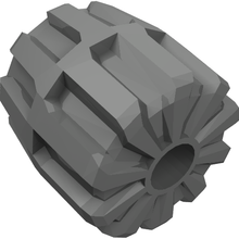 Part 6118 - Wheel Hard Plastic Small (22mm D. x 24mm) - De BrickPlaats