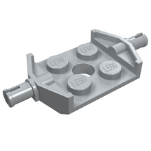 Part 6157 - Plate, Modified 2 x 2 with Wheels Holder Wide and Hole - De BrickPlaats