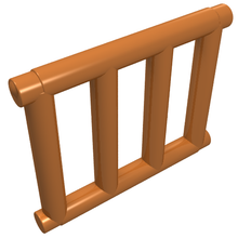 Part 62113 - Bar 1 x 4 x 3 Grille with End Protrusions - De BrickPlaats