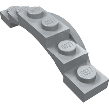 Part 62361 - Vehicle, Mudguard 1 1/2 x 6 x 1 with Arch - De BrickPlaats