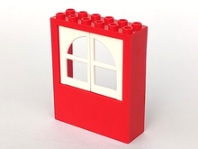 Part 6236c01 - Window 2 x 6 x 6 FreeStyle with 2 White Panes (6236 / 601) - De BrickPlaats