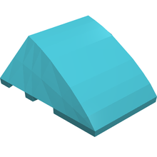 Part 64225 - Wedge 4 x 3 Triple Curved No Studs - De BrickPlaats