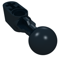 Part 64276 - Technic, Liftarm, Modified Ball Joint Straight 1 x 2 with 1 Hole in Ball - De BrickPlaats