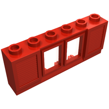 Part 646 - Window 1 x 6 x 2 with Shutters - De BrickPlaats