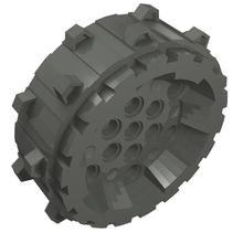 Part 64711 - Wheel Hard Plastic with Small Cleats - De BrickPlaats