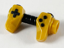 Part 65080pb02 - Minifigure, Utensil Game Controller, Holes on Sides for Bar with Black Buttons and Center Handle Pattern - De BrickPlaats