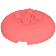 Part 65138 - Brick, Round 4 x 4 x 2/3 Dome Top with Hole - De BrickPlaats