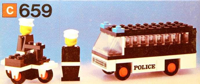 Set 659 - Police Patrol with Policemen - De BrickPlaats