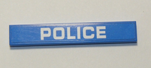 Part 6636pb214 - Tile 1 x 6 with White 'POLICE' Pattern (Sticker) - Set 60207 - De BrickPlaats