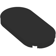 Part 66857 - Tile, Round 2 x 4 Oval - De BrickPlaats