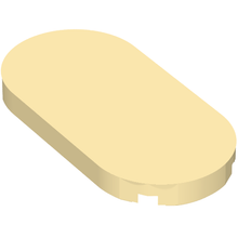 Part 66857 - Tile, Round 2 x 4 Oval - De BrickPlaats