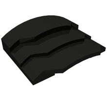 Part 66955 - Wedge 4 x 3 Stepped No Studs - De BrickPlaats