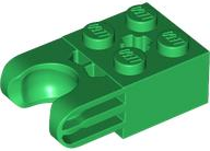 Part 67696 - Technic, Brick Modified 2 x 2 with Ball Socket and Axle Hole - Straight Forks with Round Ends and Closed Sides - De BrickPlaats