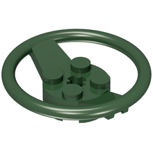 Part 67811 - Vehicle, Steering Wheel with 2 x 2 Center and Axle Hole - De BrickPlaats