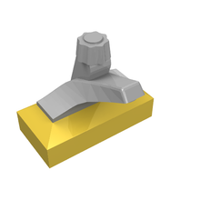 Part 69c01 - Tap 1 x 2 Base with Light Gray Spout (69 / 70) - De BrickPlaats