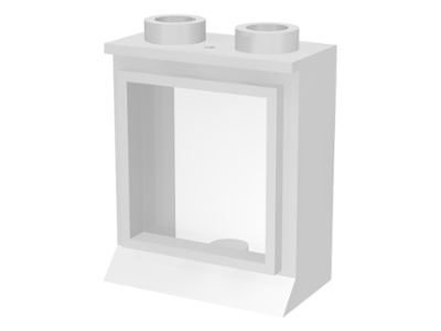 Part 7026bc01 - Window 1 x 2 x 2 with Extended Lip, with Glass, Hole in Top - De BrickPlaats