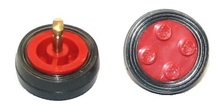 Part 7039bc01 - Wheel with 4 Studs and Axle Cam for Motor with Black Tire Smooth - Small Solid (7039b / 132old) - De BrickPlaats