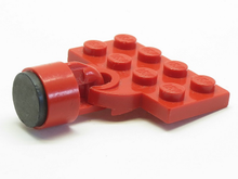 Part 737ac01 - Plate, Modified 2 x 4 with Train Coupler Open for Magnet with (Same Color) Magnet Coupling, Train - 6.5mm Cylinder (737a / x547b) - De BrickPlaats