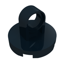 Part 74698 - Tile, Round 2 x 2 with Lifting Ring Thick and Bottom Stud Holder - De BrickPlaats