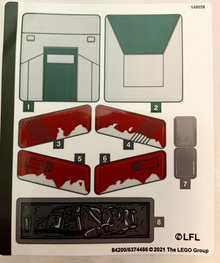 Part 75312stk01 - Sticker Sheet for Set 75312 - (84200/6374486) - De BrickPlaats