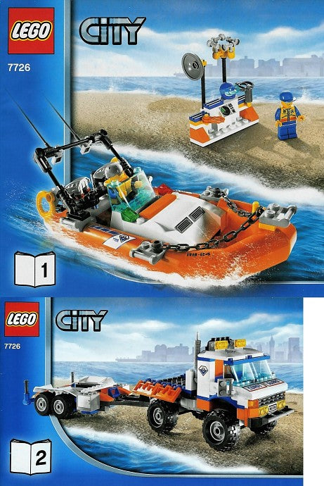 Set 7726 - Coast Guard Truck with Speed Boat - De BrickPlaats