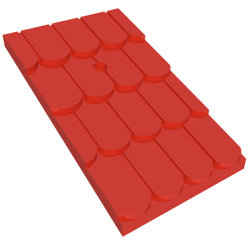 Part 789 - Fabuland Roof Slope with Chimney Hole - De BrickPlaats