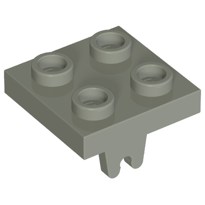Part 8 - Plate, Modified 2 x 2 with Wheel Holder Bottom - De BrickPlaats