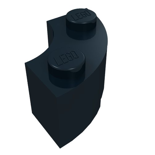 Part 85080 - Brick, Round Corner 2 x 2 Macaroni with Stud Notch and Reinforced Underside - De BrickPlaats
