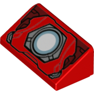 Part 85984pb238 - Slope 30 1 x 2 x 2/3 with Arc Reactor Pattern - De BrickPlaats