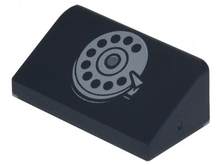 Part 85984pb290 - Slope 30 1 x 2 x 2/3 with Phone Rotary Dial Pattern - De BrickPlaats