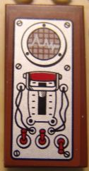 Part 87079pb0160 - Tile 2 x 4 with Breaker and 3 Toggle Switches Pattern (Sticker) - Set 9466 - De BrickPlaats