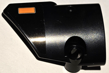Part 87080pb080 - Technic, Panel Fairing # 1 Small Smooth Short, Side A with Orange Blinker Light with Silver Outline Pattern (Sticker) - Set 42111 - De BrickPlaats