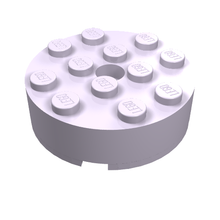 Part 87081 - Brick, Round 4 x 4 with Hole - De BrickPlaats