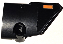 Part 87086pb080 - Technic, Panel Fairing # 2 Small Smooth Short, Side B with Orange Blinker Light with Silver Outline Pattern (Sticker) - Set 42111 - De BrickPlaats