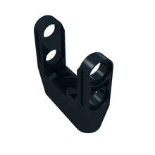 Part 87408 - Technic, Pin Connector Toggle Joint Smooth Double with Axle and Pin Holes - De BrickPlaats