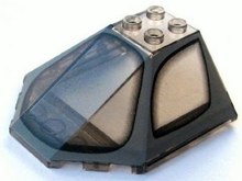 Part 87606pb01 - Windscreen 6 x 6 x 2 Canopy with SW General Grievous' Starfighter Pattern - De BrickPlaats