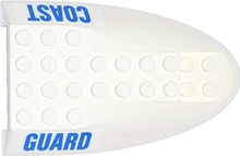 Part 87615pb03 - Aircraft Fuselage Aft Section Curved Top 6 x 10 with Blue 'COAST' and 'GUARD' Pattern on Both Sides (Stickers) - Sets 60013 / 60015 - De BrickPlaats