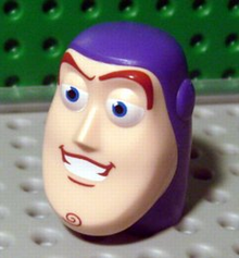 Part 88200pb01 - Large Figure Head Modified Toy Story Buzz Lightyear Pattern - De BrickPlaats