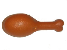 Part 88432 - Turkey Drumstick, 23mm with Round Opening on Back - De BrickPlaats