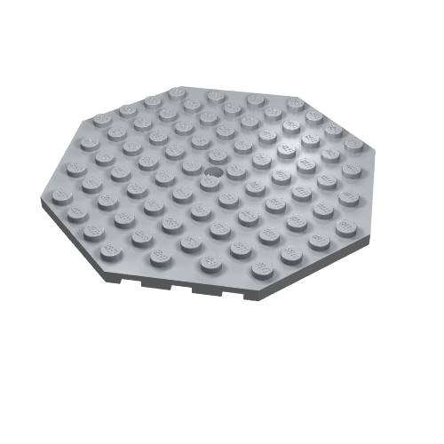 Part 89523 - Plate, Modified 10 x 10 Octagonal with Hole - De BrickPlaats