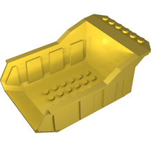 Part 90109 - Vehicle, Tipper Bed 12 x 8 x 5 with Studs on Front Top only - De BrickPlaats