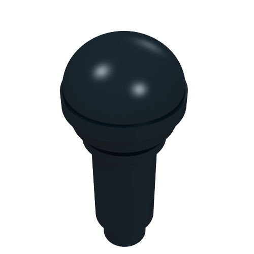 Part 90370 - Minifigure, Utensil Microphone - De BrickPlaats
