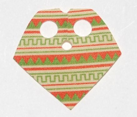 Part 90542pb01 - Minifigure Poncho Half Cloth with Green and Terra Cotta Pattern - De BrickPlaats