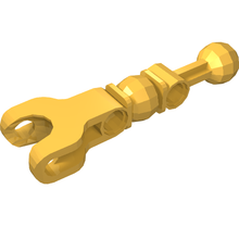 Part 90607 - Hero Factory Arm / Leg with Ball Joint on Axle and Ball Socket and 2 Pin Holes - De BrickPlaats